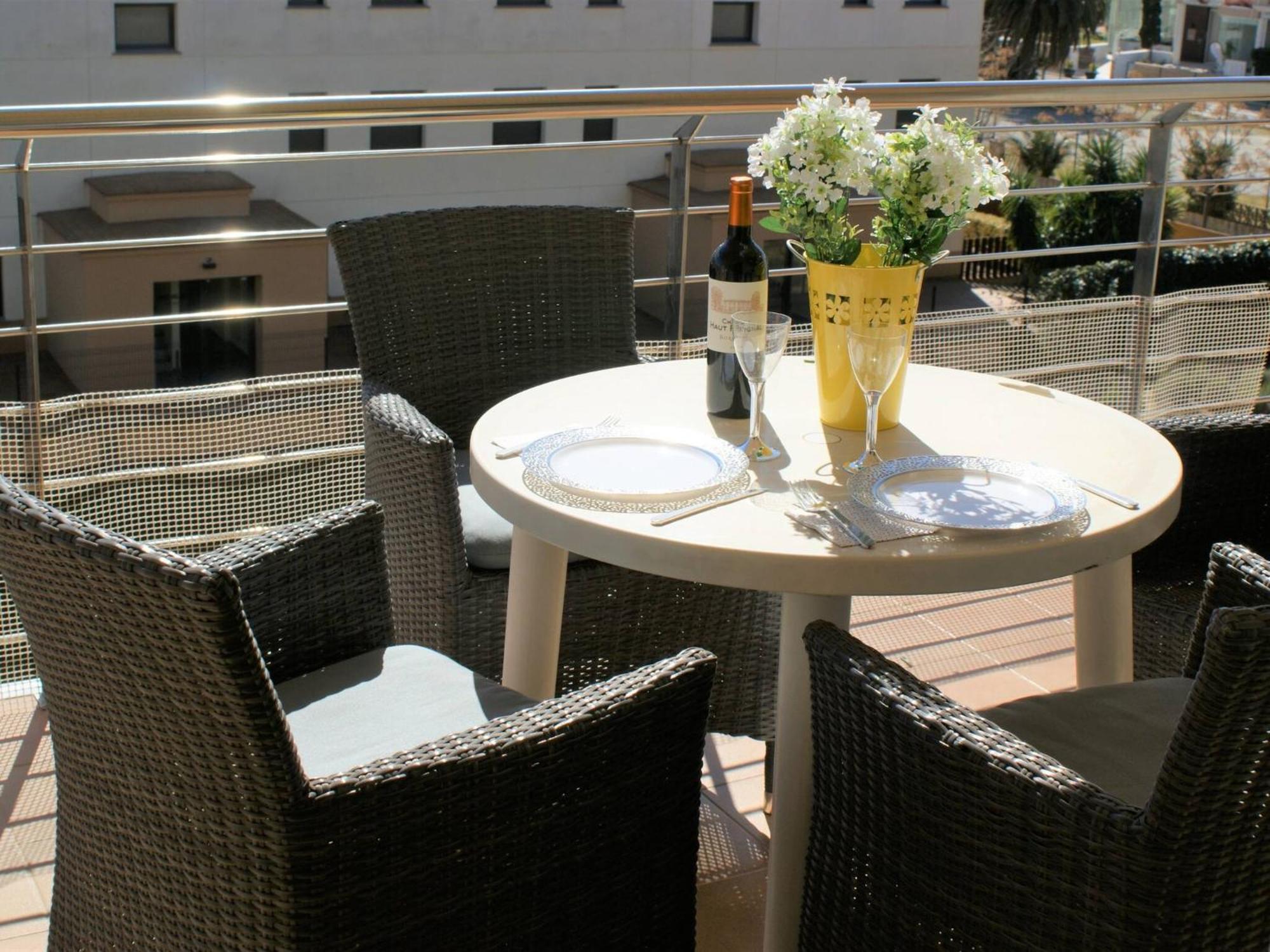Apartamento En Roses A 2 Min De La Playa Con Vistas Al Mar Av-18 ชีโรนา ภายนอก รูปภาพ
